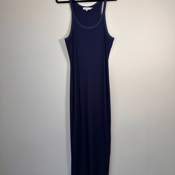 Good American Ribbed Navy Blue Sleeveless Dress Women's Size 5 - Picture 1 of 7